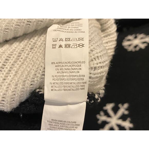 Primark Reindeer Christmas Sweater Dress US 4 Snowflake Rudolf Holiday Winter - Picture 4 of 7